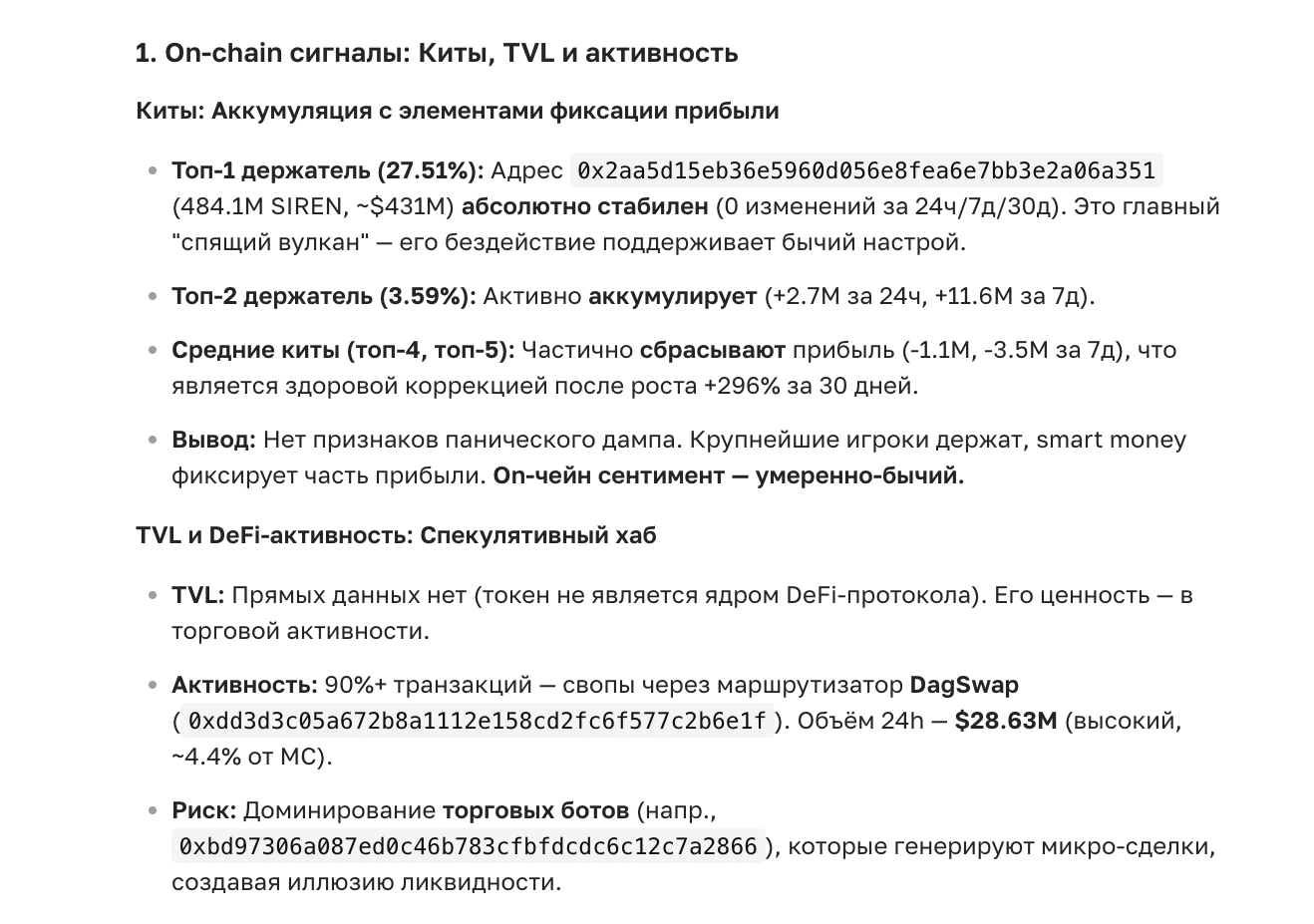 Кейс SIREN: пользователь заработал +$1,594 за 24 часа на $10,000