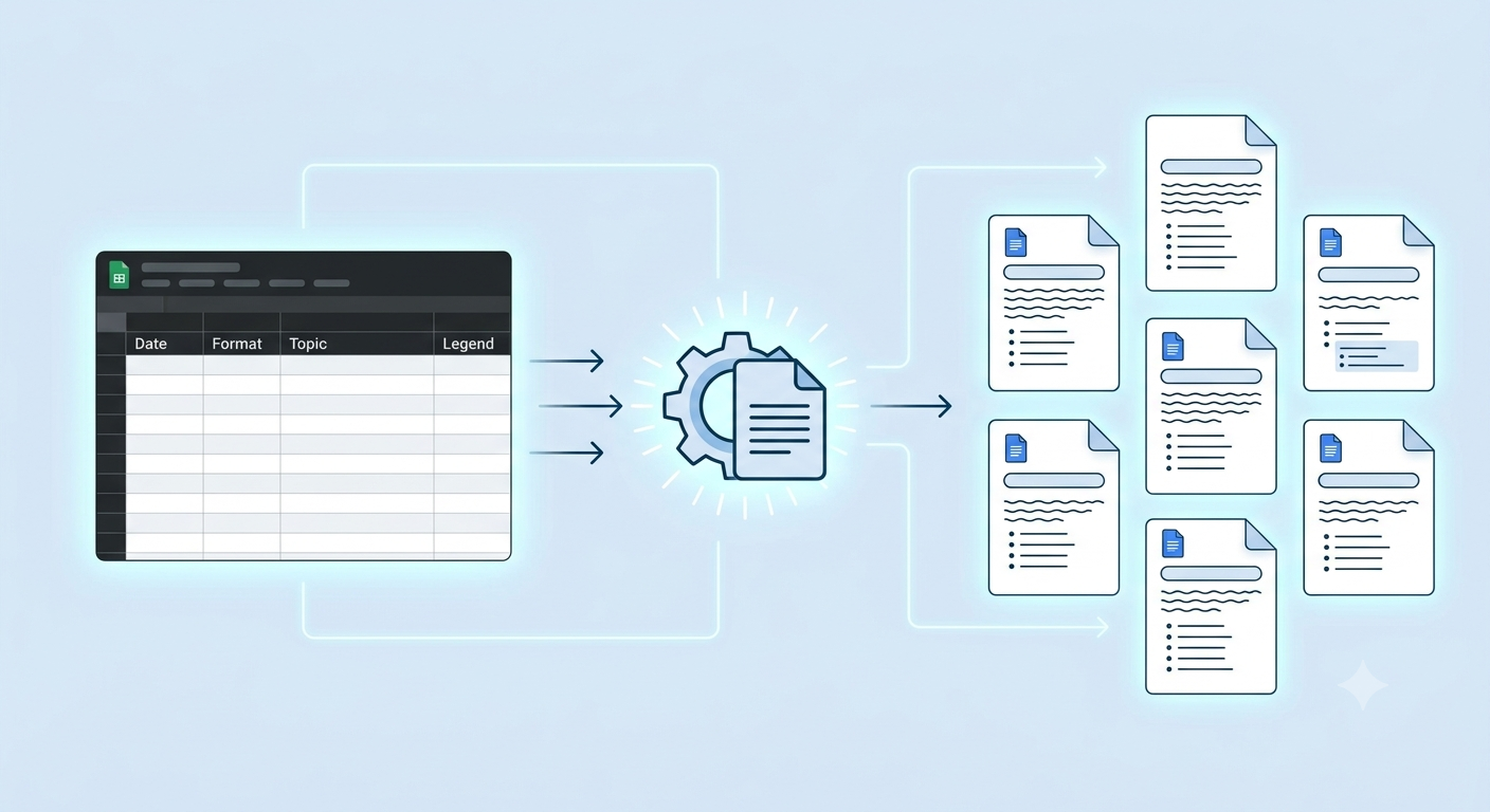 Brief generator for a content agency