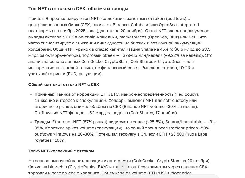 ТОП монет с крупнейшим оттоком с CEX-бирж
