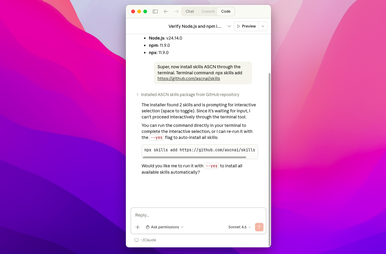 Как подключить ASCN MCP к ClaudeCode, чтобы собирать автоматизации и ИИ-агентов