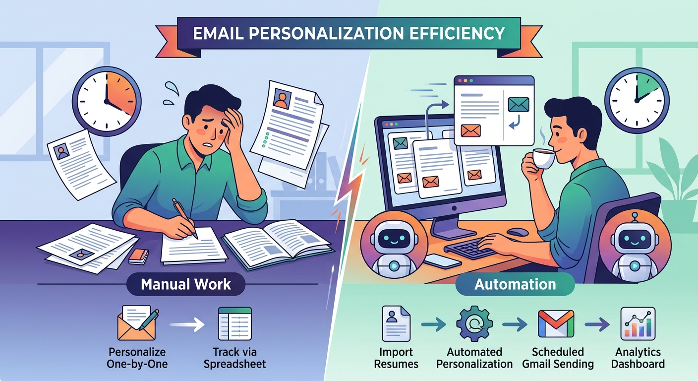 Email-персонализация по резюме + Gmail drafts