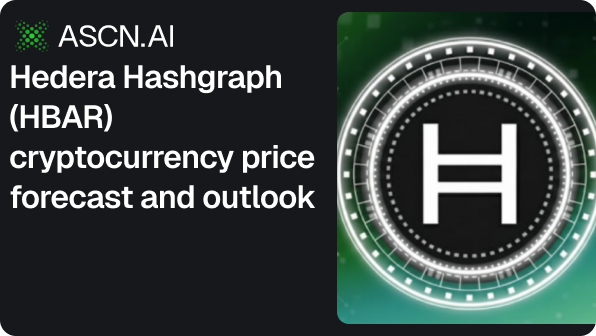 Hedera Hashgraph (HBAR) cryptocurrency price forecast and outlook