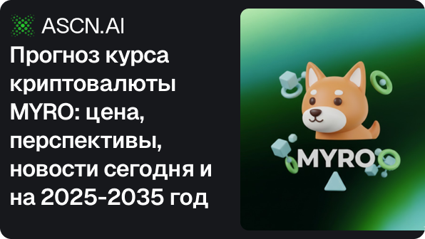 Прогноз курса криптовалюты MYRO: цена, перспективы, новости сегодня и на 2025-2035 год