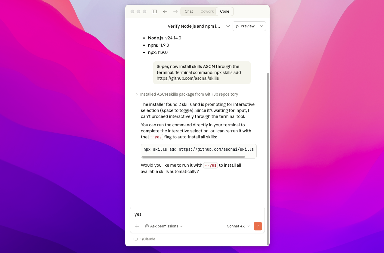Как подключить ASCN MCP к ClaudeCode, чтобы собирать автоматизации и ИИ-агентов