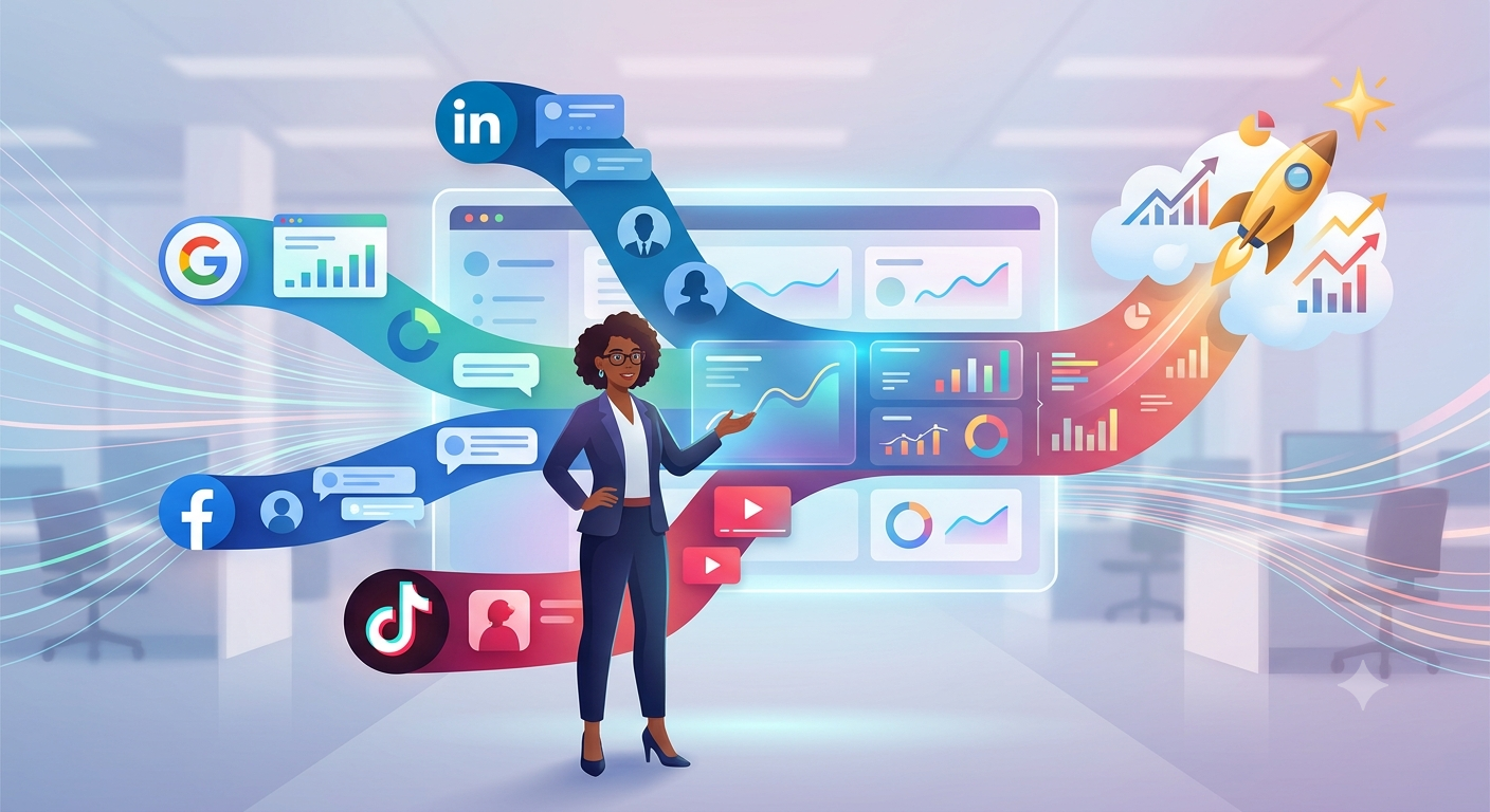 Ads MCP — Google + Meta + LinkedIn + TikTok