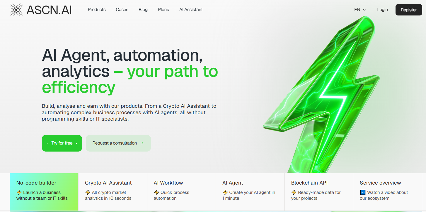 Best AI crypto agents of 2025: top 10 solutions for trading and analysis — ASCN