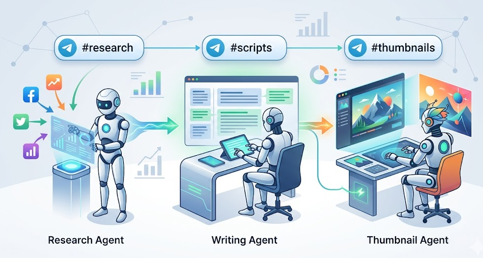 Content Factory: idea → text → image
