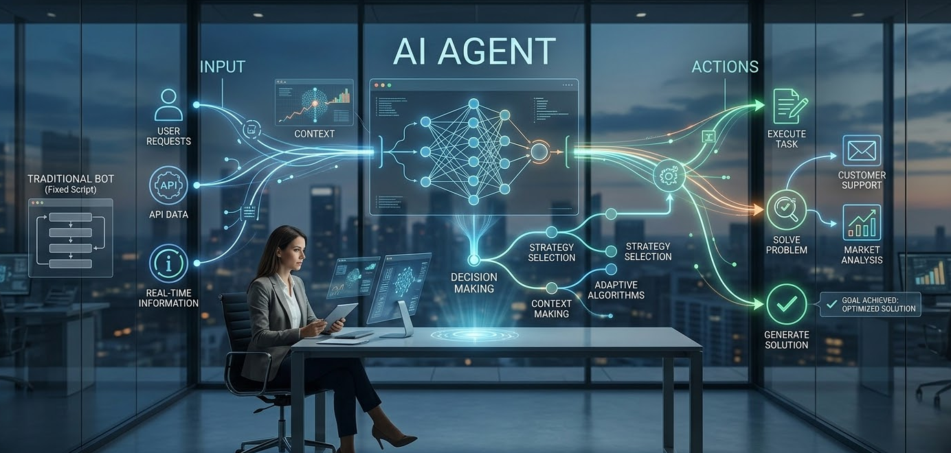 What is an AI agent in simple terms?