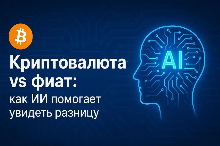 Криптовалюта vs. фиат: как AI помогает увидеть разницу