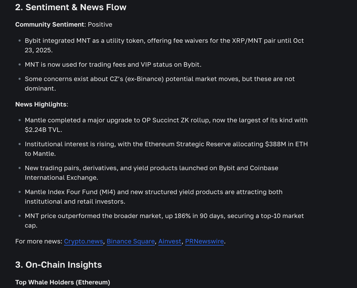 Case Study Earning $30,000 | Analysis of a Trading Position on Mantle (MNT) Using ASCN AI