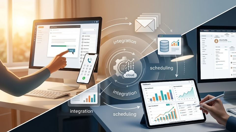 Morning outreach and evening sales review