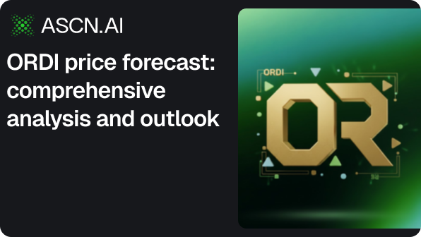 ORDI price forecast: comprehensive analysis and outlook