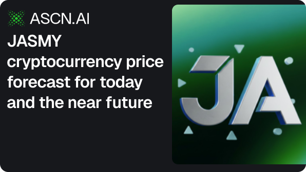 JASMY cryptocurrency price forecast for today and the near future