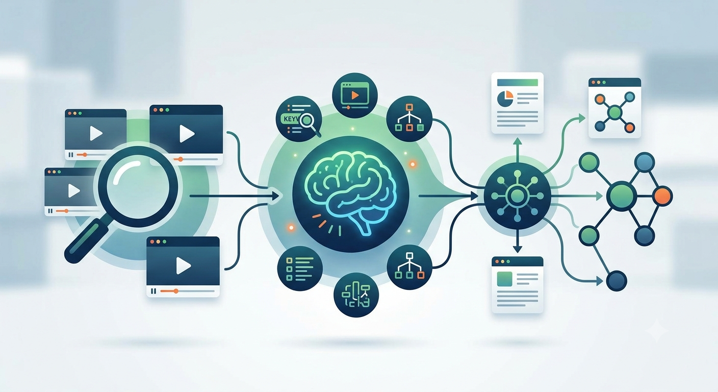 YouTube Knowledge Engine (search + synthesis + repositioning)