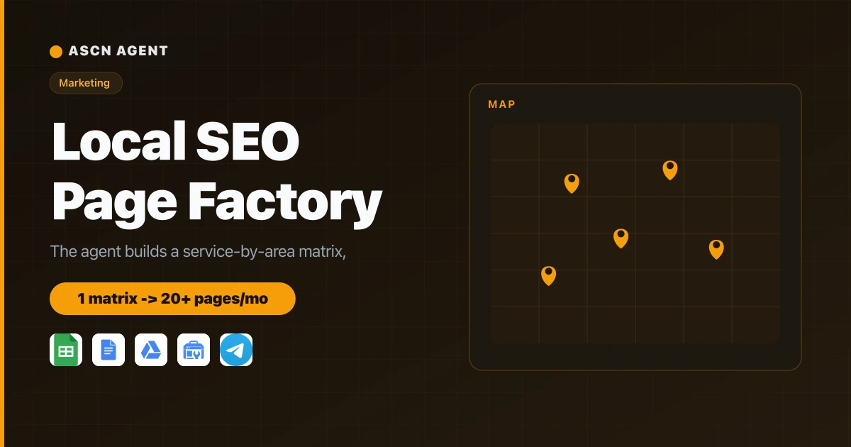 Local SEO Page Factory: Service-Area Landing Pages on Autopilot