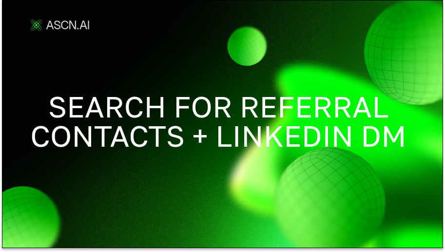 Поиск реферальных контактов + LinkedIn DM