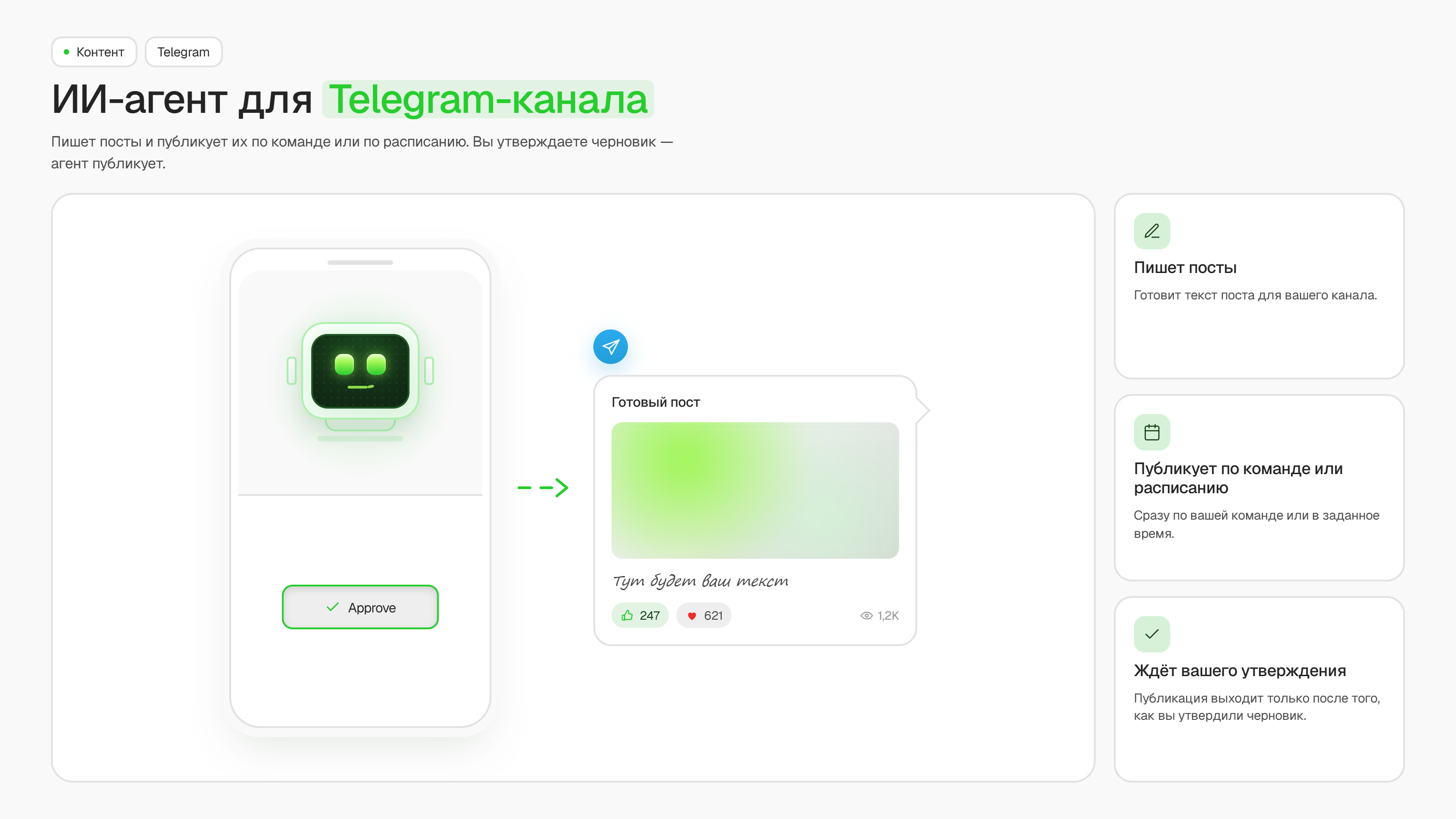 SMM-агент для Telegram