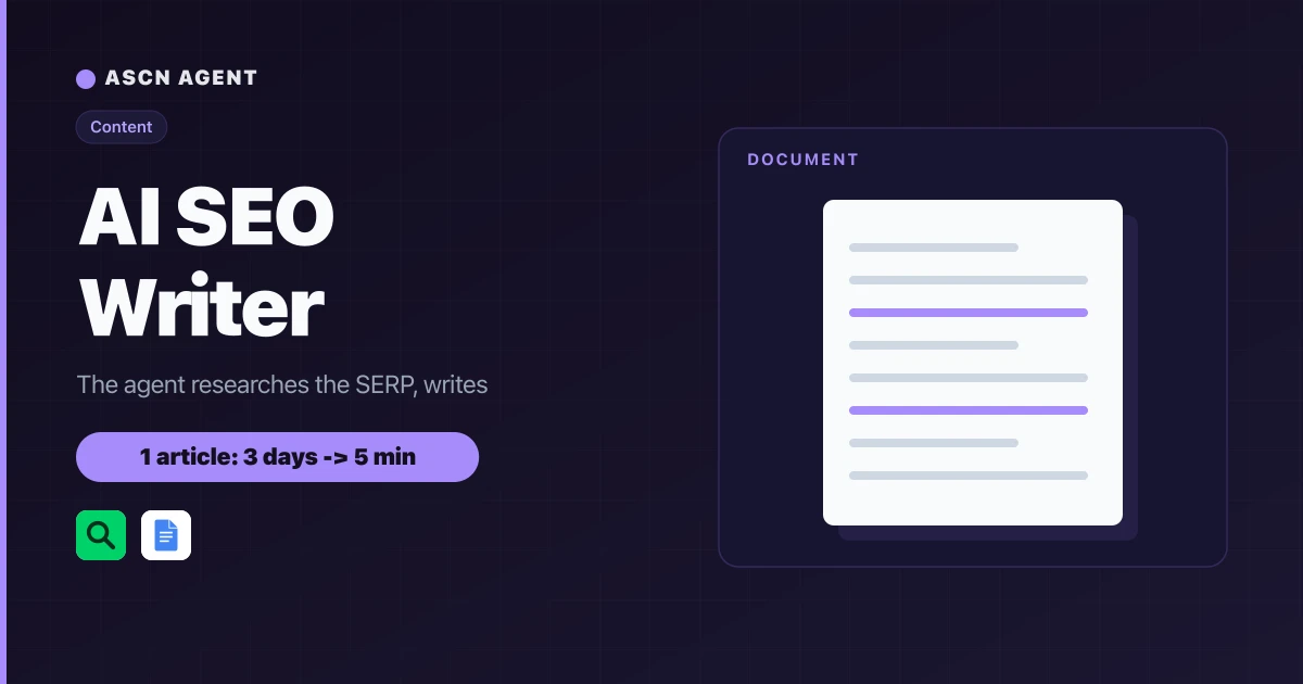AI SEO Writer: Keyword-Ready Articles and Content Optimization