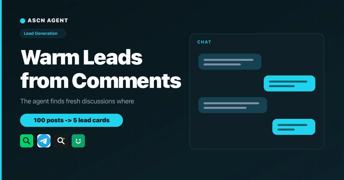 Native Comment Finder: AI Agent for Lead Generation in Comments