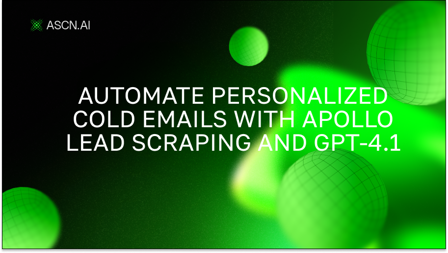 Automate personalized cold emails with Apollo lead scraping and GPT-4.1