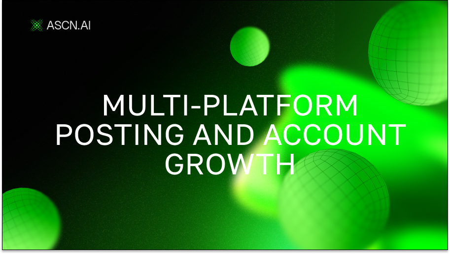Multi-platform posting and account growth