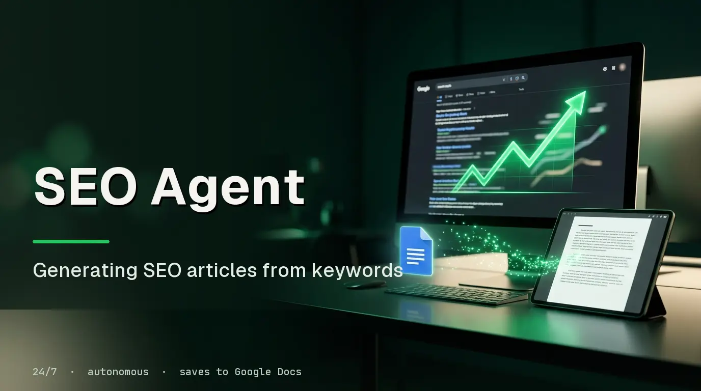 SEO agent: Generating SEO articles based on keywords