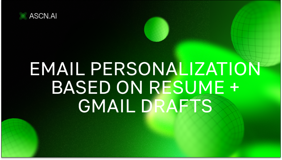 Email-персонализация по резюме + Gmail drafts