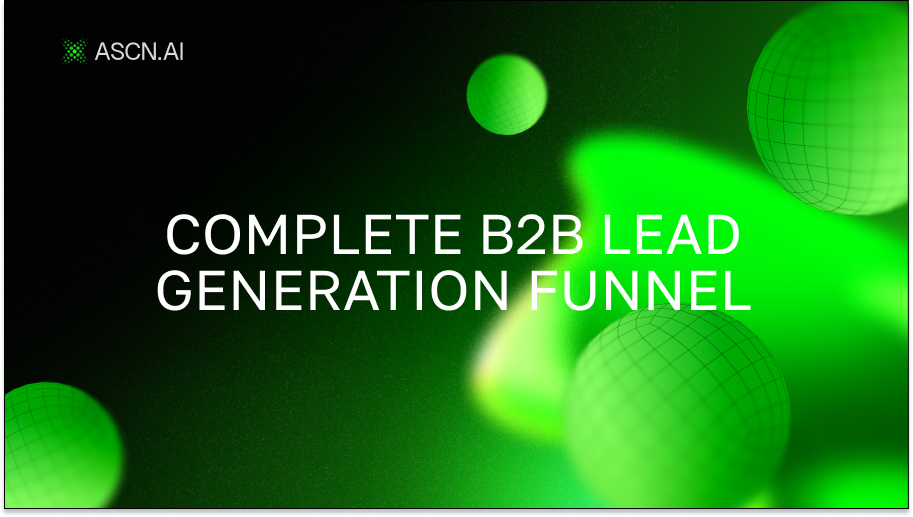 Complete B2B lead generation funnel